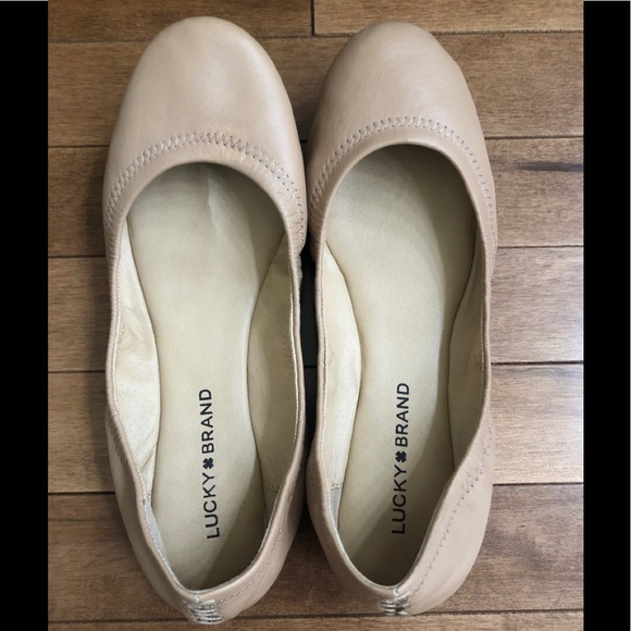 Lucky Brand Emmie Leather Flats Shoes Size 8 W - Picture 4 of 7